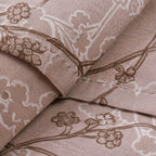 Dune Branch Beige Cotton Bedsheet Set