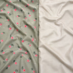 Sage Rose Green Floral Bedsheet Set