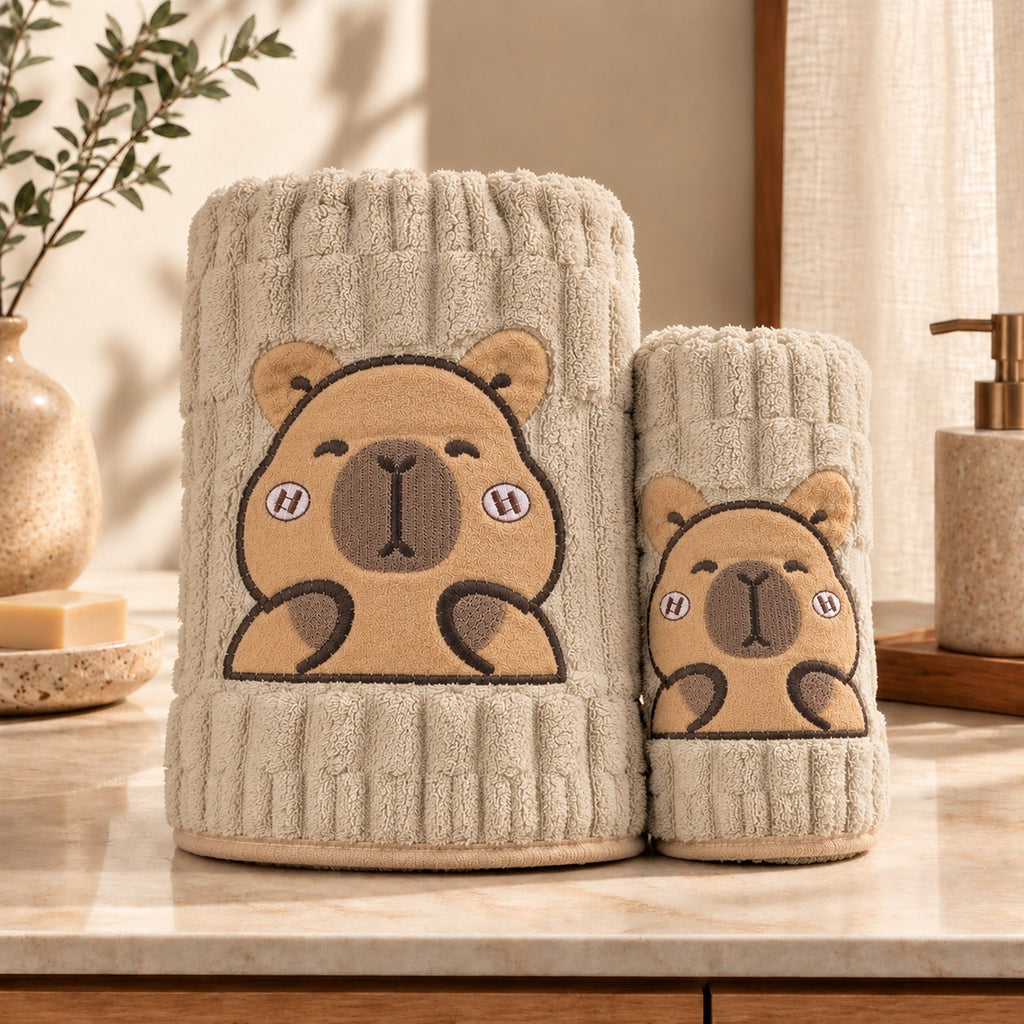 Oat Bear Towel Set