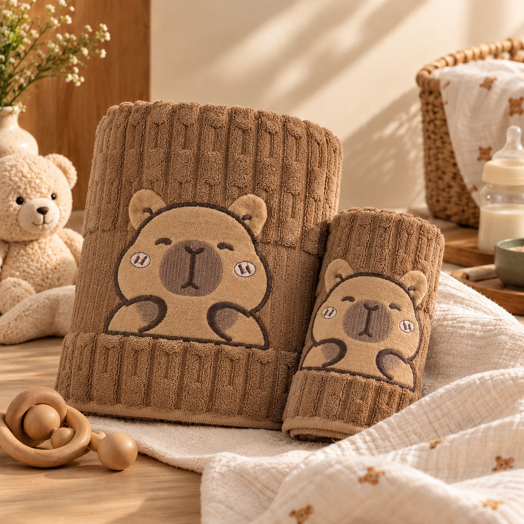 Teddywood Towel Set