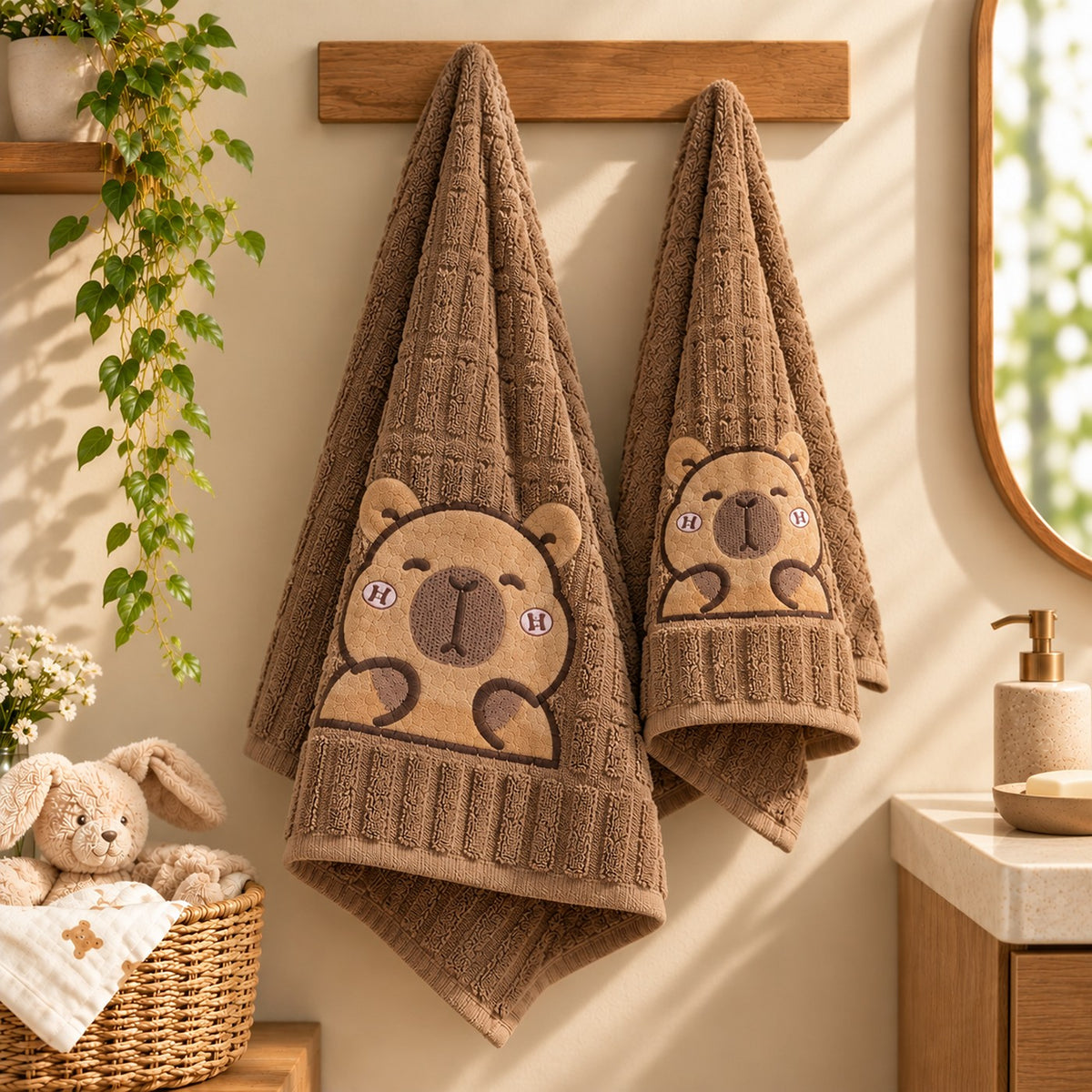 Teddywood Towel Set