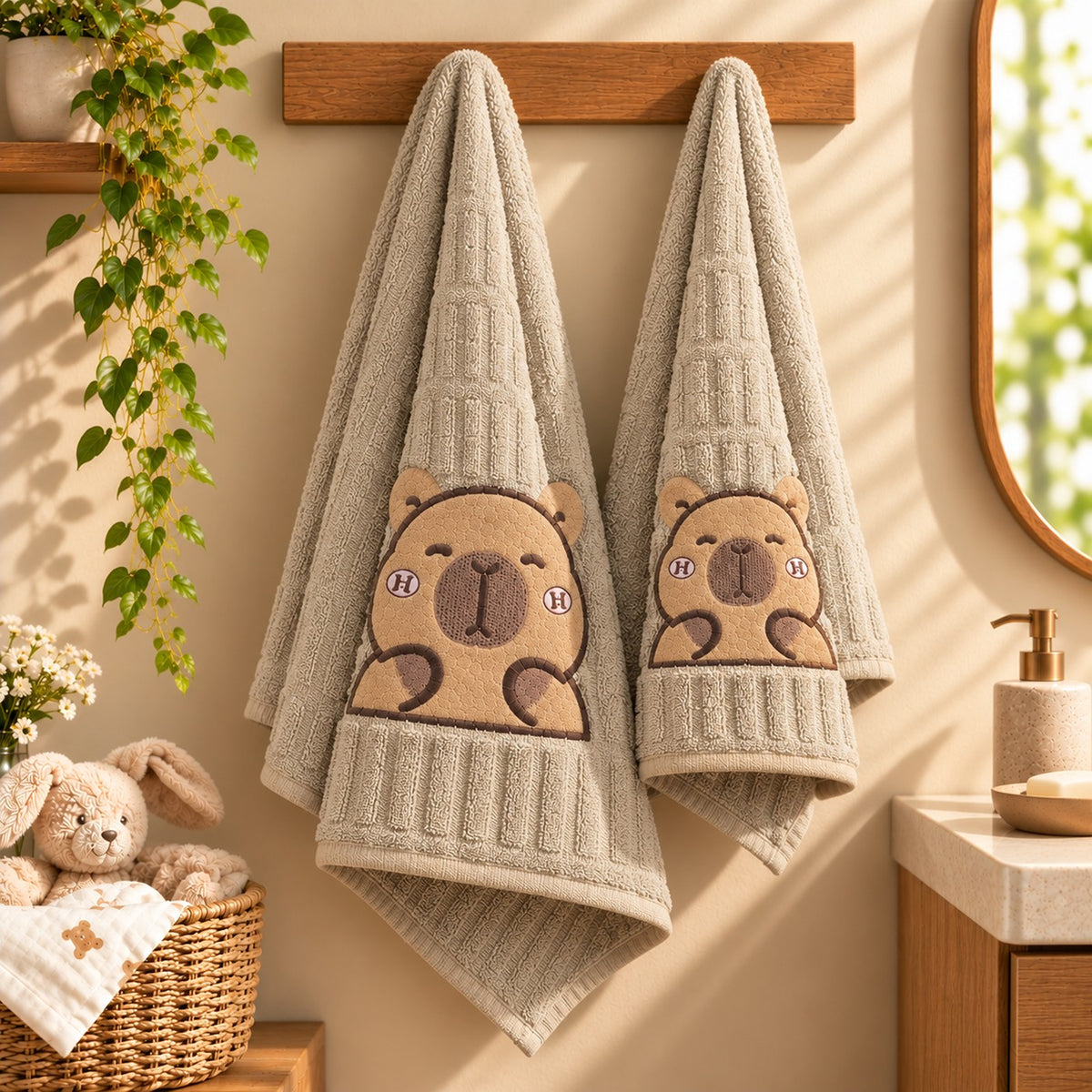 Oat Bear Towel Set