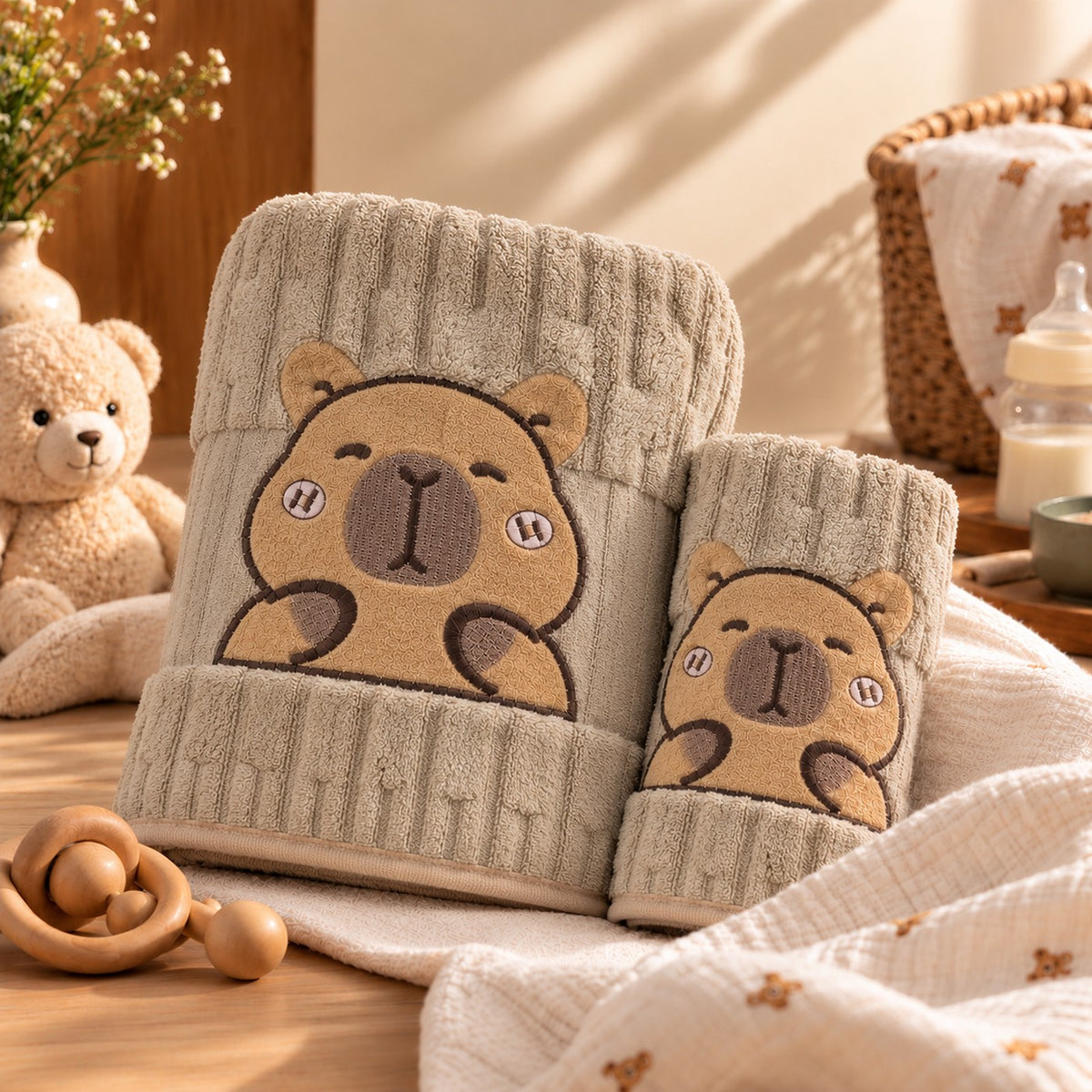Oat Bear Towel Set