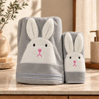 Peaches & Bunny Towel Set