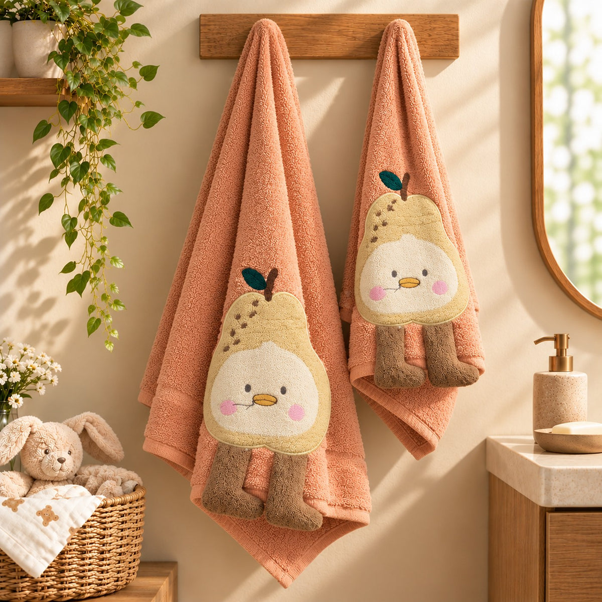 Peachy Pear Towel Set