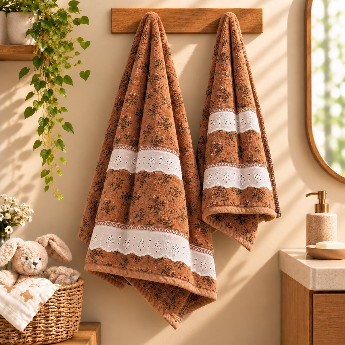 Amber Blossom Towel Set