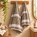 Silver Bloom Towel Set