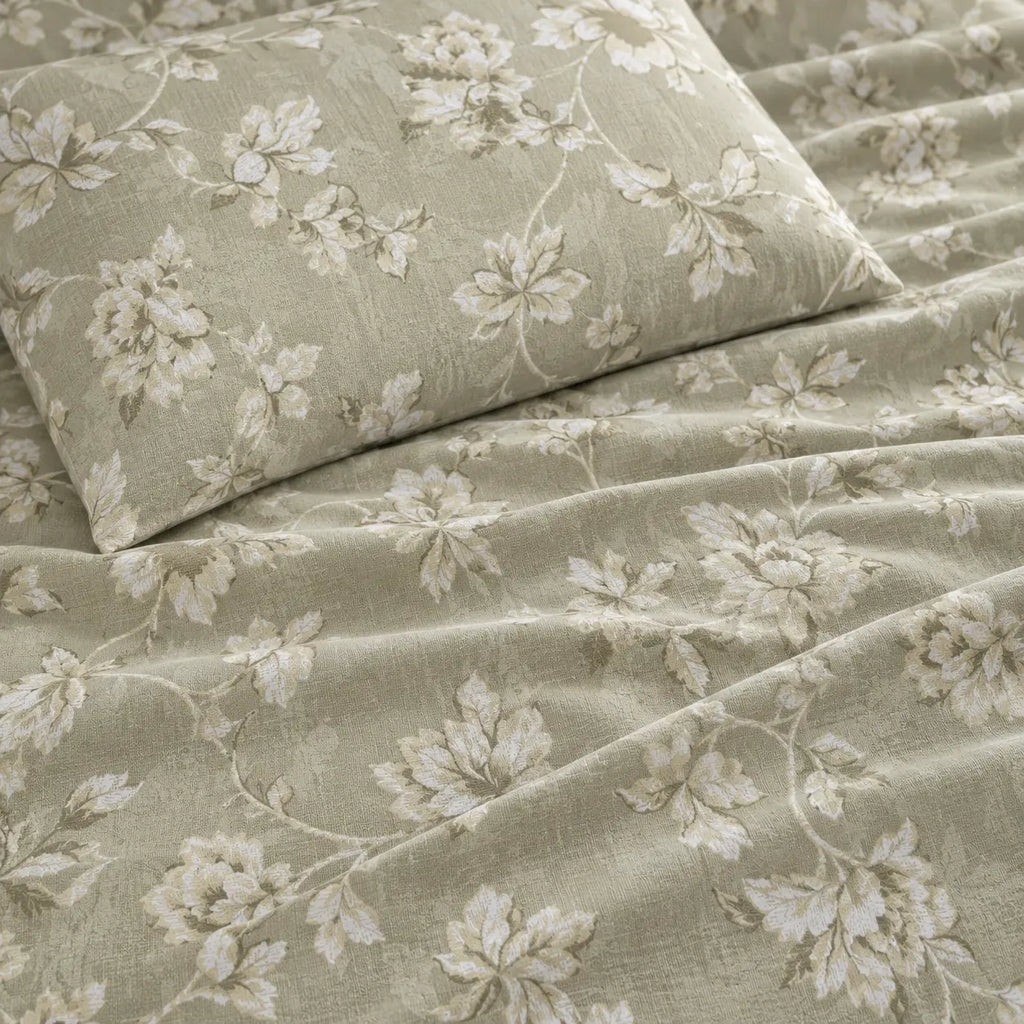Olive Vine King Size Cotton Bedsheet Set