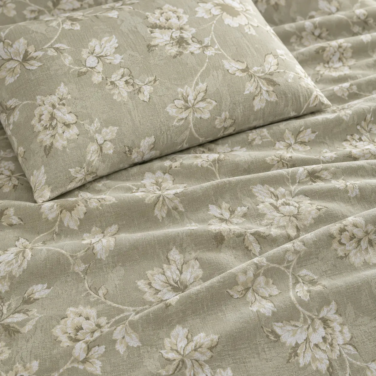 Olive Vine King Size Cotton Bedsheet Set