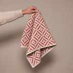 Garnet Red Cotton Hand Towel