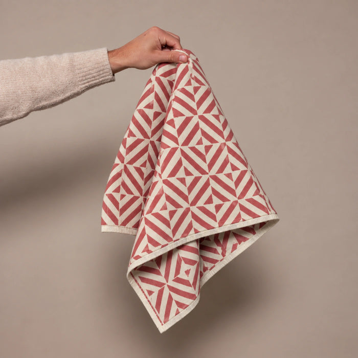 Garnet Red Cotton Hand Towel