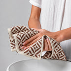 Garnet Brown Cotton Hand Towel