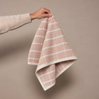 Rose Grid Cotton Hand Towel