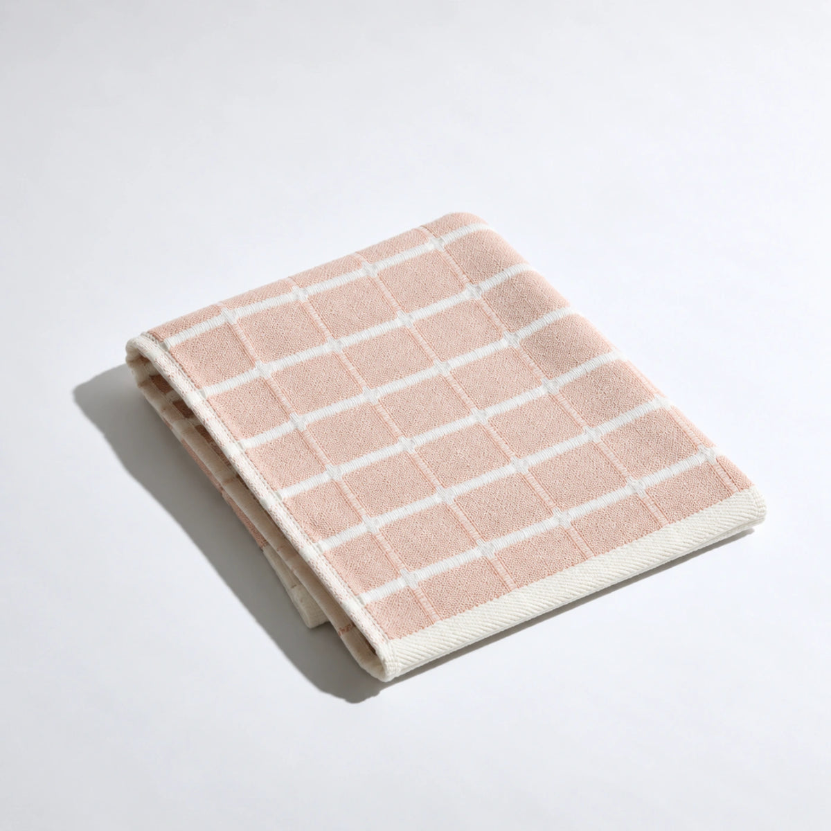 Rose Grid Cotton Hand Towel