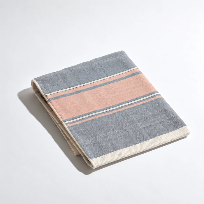 Coral Grey Cotton Hand Towel