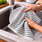 Slate Stripe Cotton Hand Towel