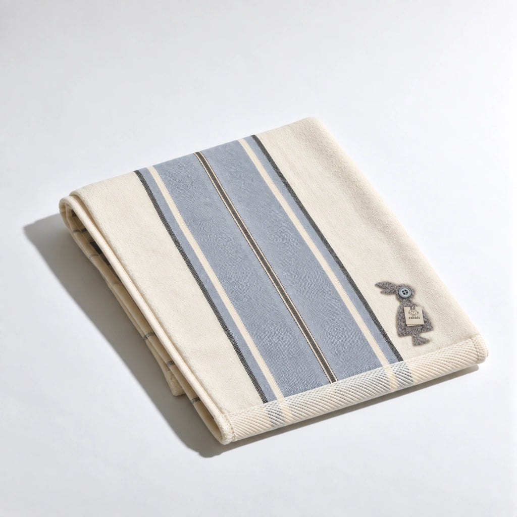 Coastal Blue Cotton Hand Towel