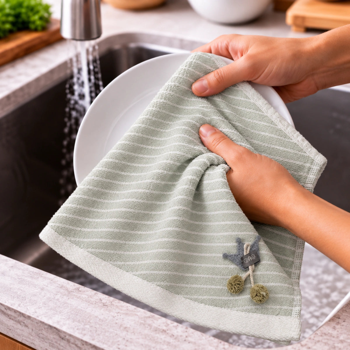 Gentle Weave Cotton Hand Towel