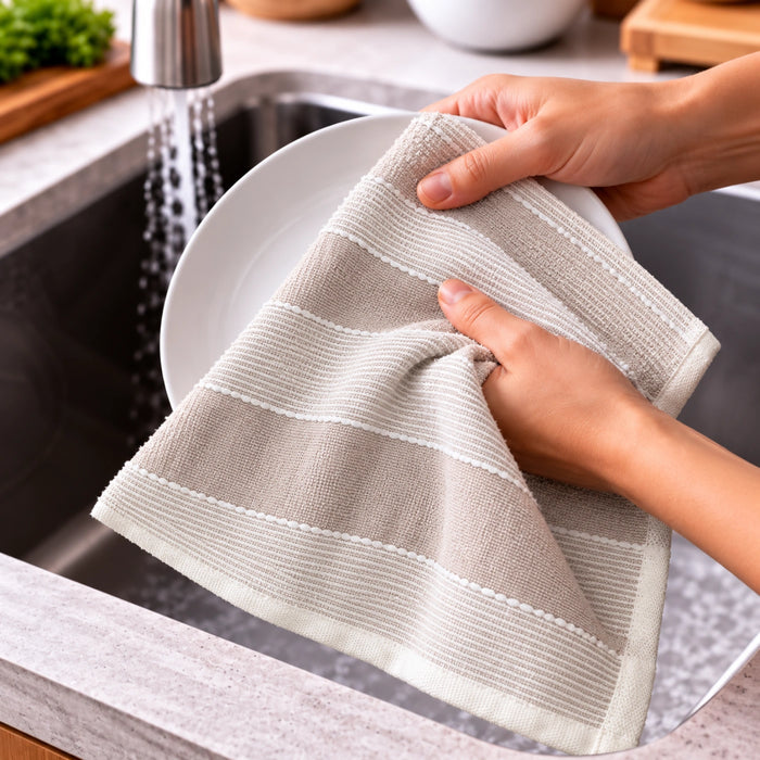 Desert Stripe Cotton Hand Towel