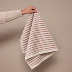 Taupe Stripe Cotton Hand Towel