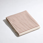 Taupe Stripe Cotton Hand Towel