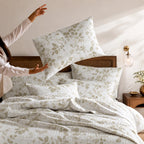 Faded Meadow King Size Cotton Bedsheet Set