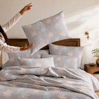 Meadow Drift King Size Cotton Bedsheet Set