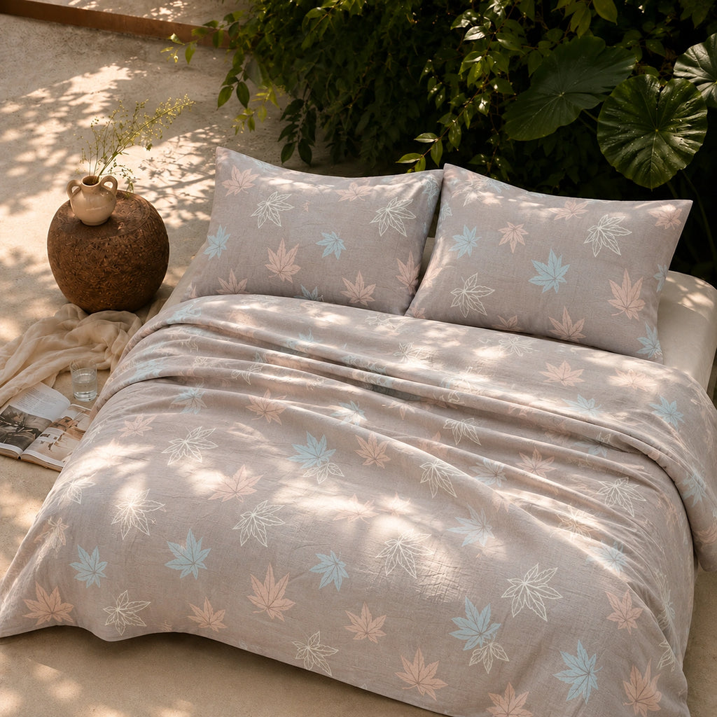 Meadow Drift King Size Cotton Bedsheet Set