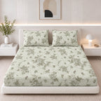 Sage Heirloom King Size Cotton Bedsheet Set