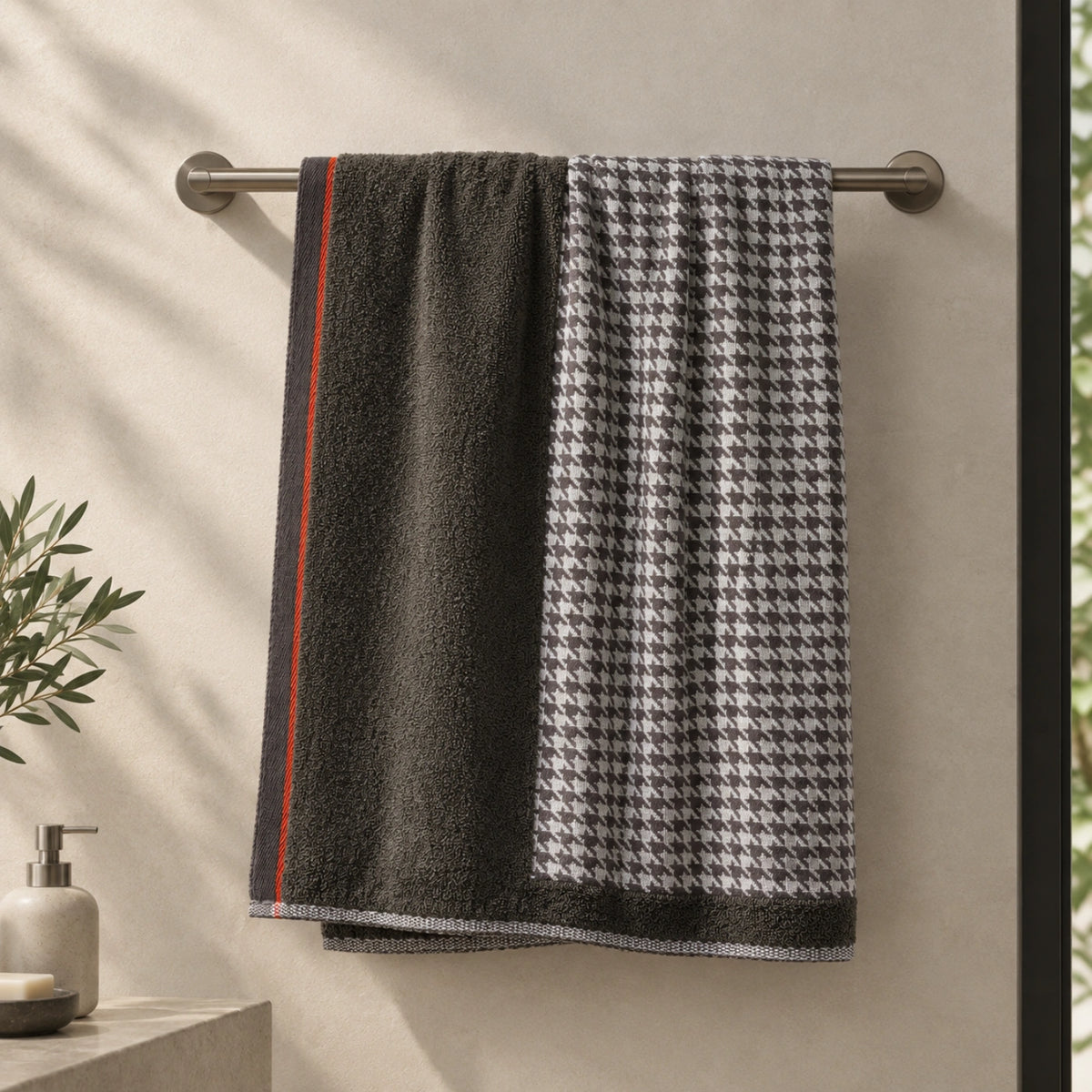 Brown Bush Cotton Bath Towel