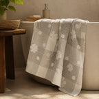 Meadow Grey Cotton Bath Towel