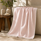 Rose Stripe Cotton Bath Towel