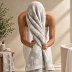 Meadow Grey Cotton Bath Towel