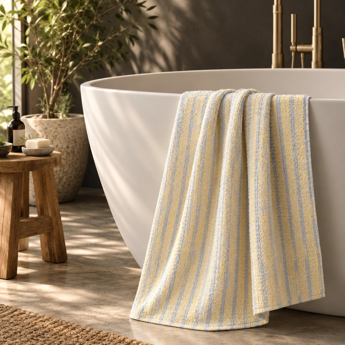 Summer Stripe Cotton Bath Towel