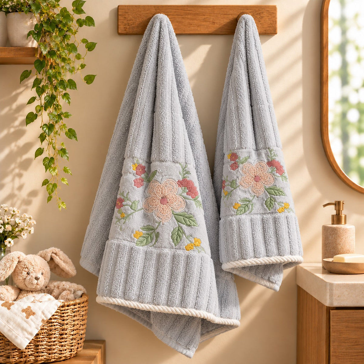 Bluebell Bloom Towel Set