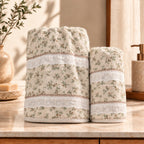Ivory Blossom Towel Set
